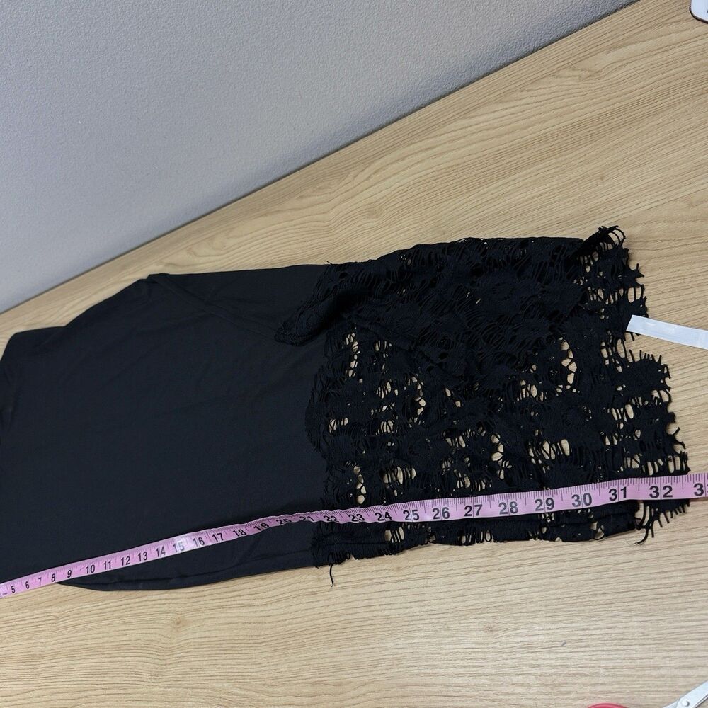 Intimately Free People Black Slip Dress Size XS Slinky Lace Bottom Sexy Evening - Picture 8 of 9